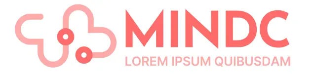 Design a colori per un'organizzazione di volontariato con l'icona di un cuore e di uno stetoscopio