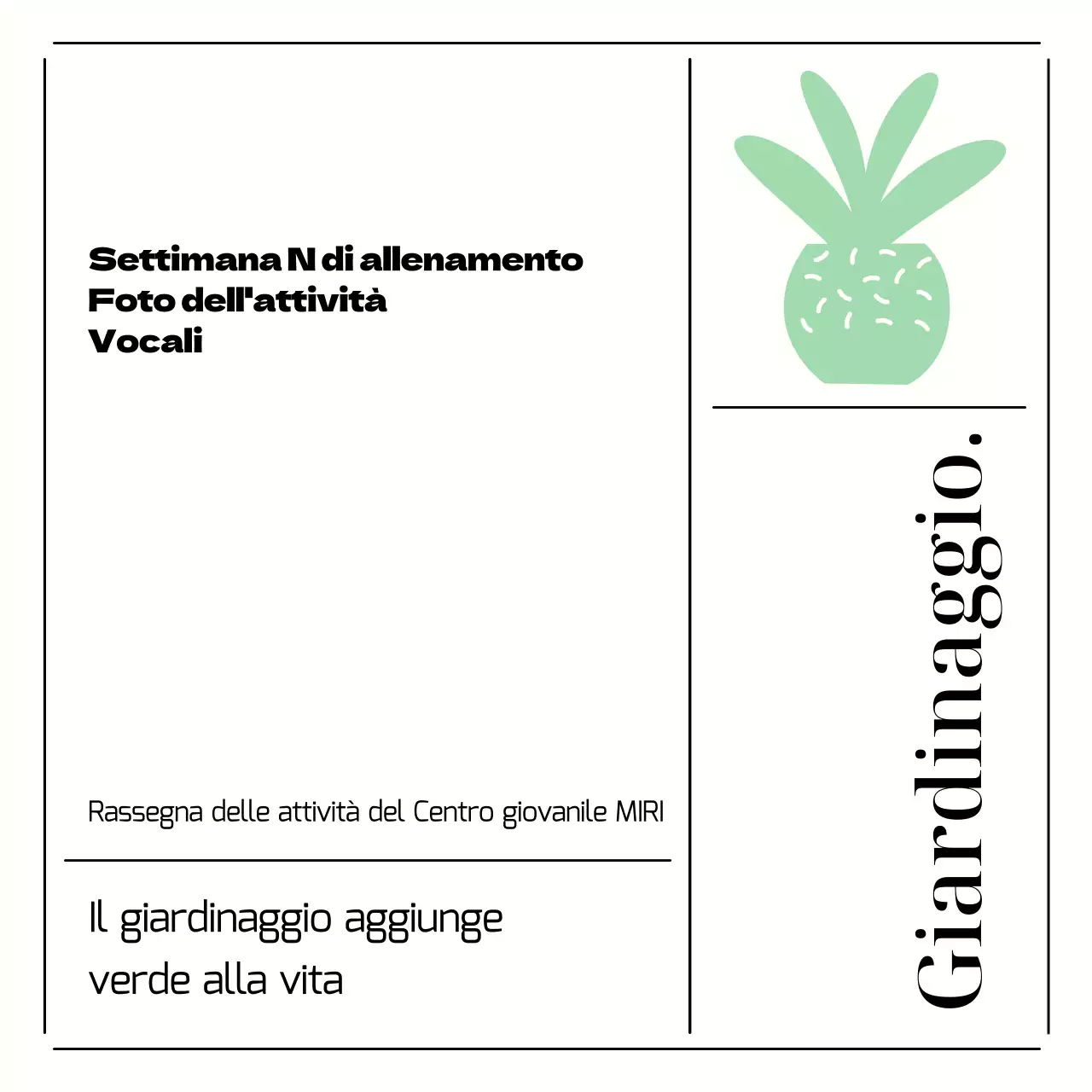 Presentazione delle attività del Centro giovanile di Minty