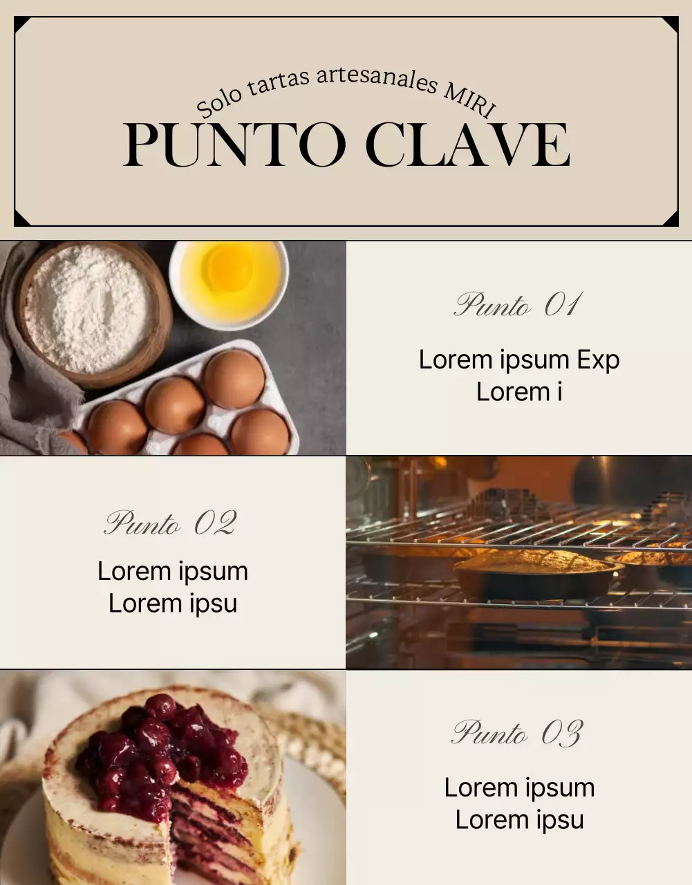 Promover una panadería moderna en beige