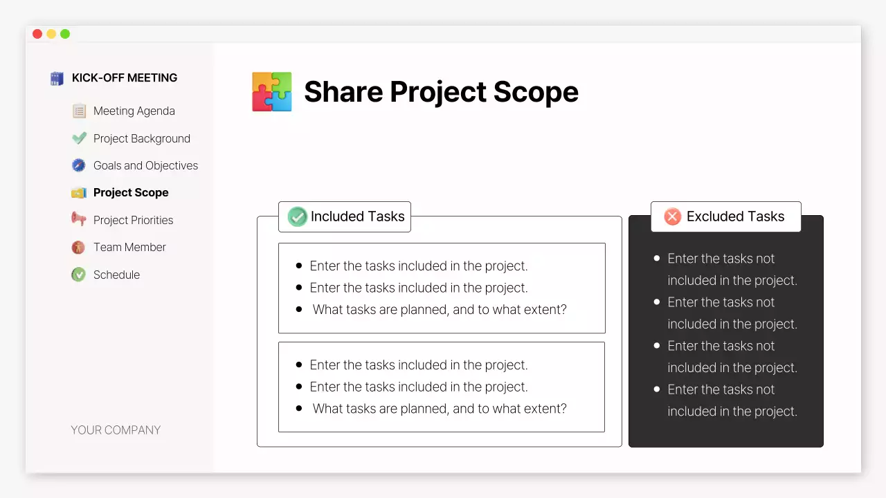 화이트 미니멀 킥오프 프레젠테이션