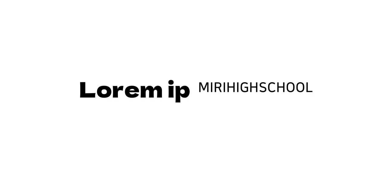 Highschool-Logo in Form eines kreisförmigen Bildungssymbols