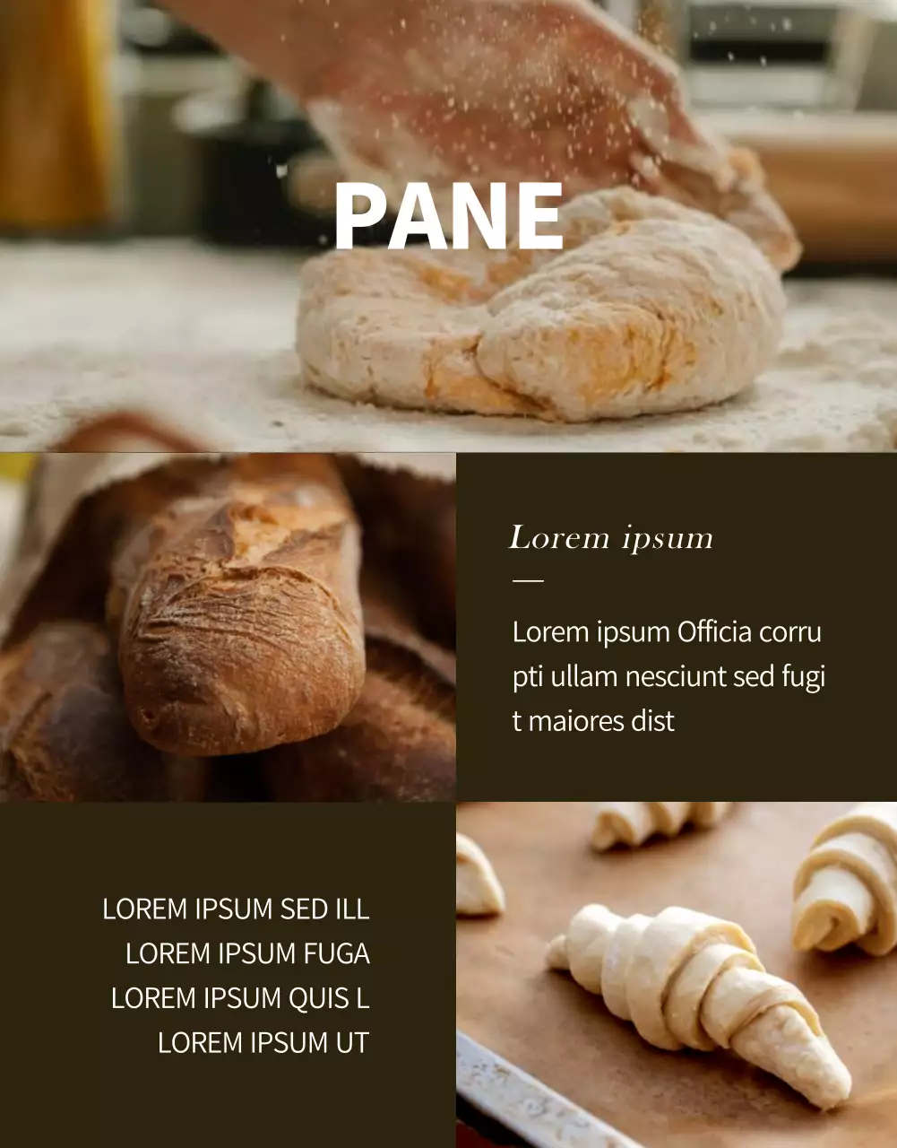 Promuovere un evento di panificazione moderna in nero e beige