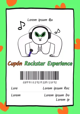 Botella naranja y chartreuse de cupón de experiencia Rockstar