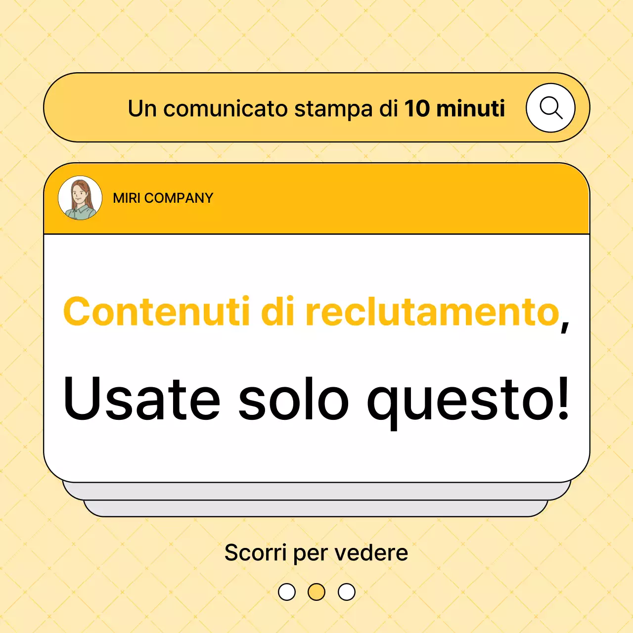 I contenuti semplici vincono nella posta gialla