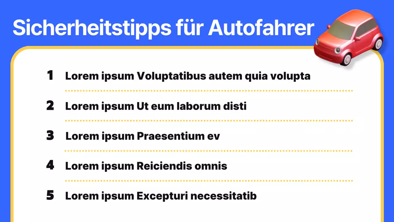 Kitschige Verkehrserziehung in Blau