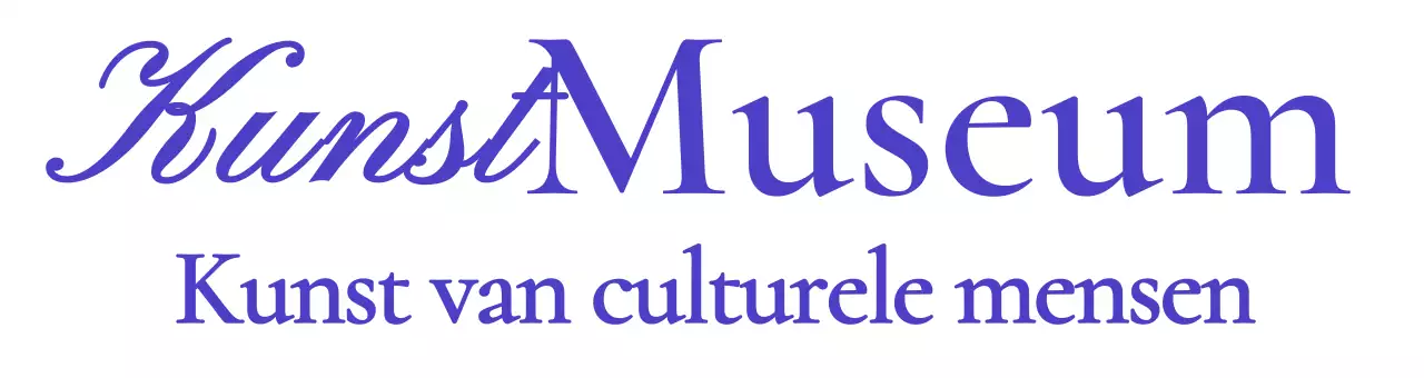 Museumlogo met stijlvol cursief concept