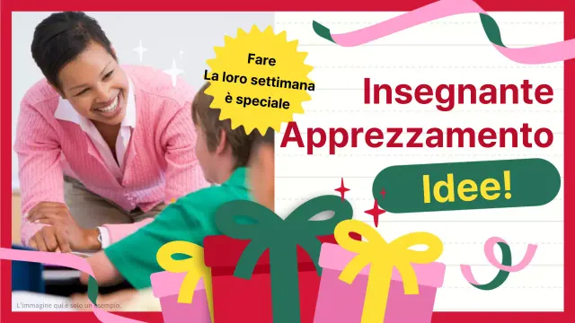 Guida alle idee di apprezzamento in rosa e verde per la festa dell'insegnante