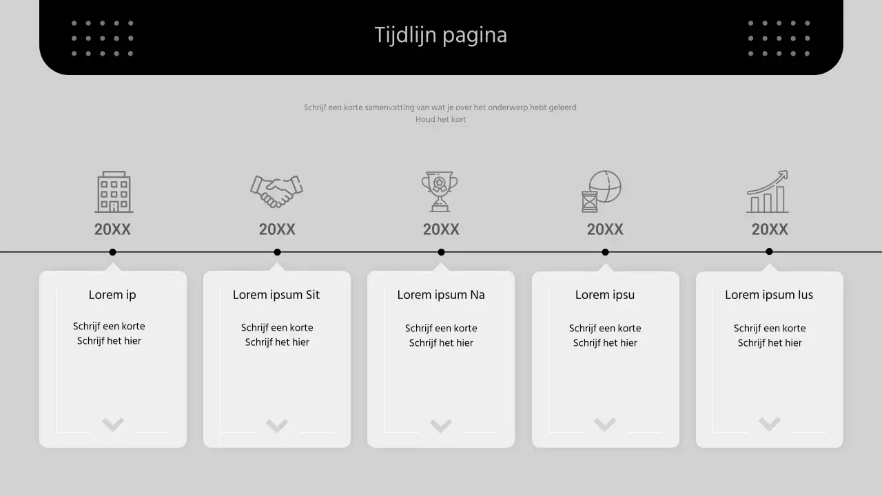 Een modern zakelijk voorstel in zwart-wit