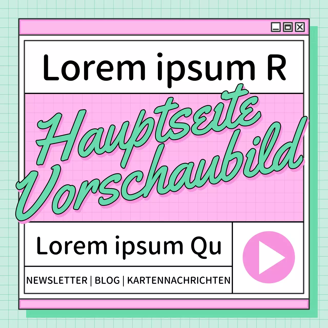 Trendiges Daumennagel-Cover in mint und rosa