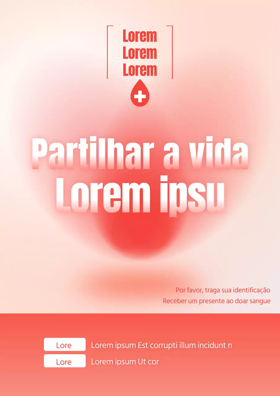 Promover uma campanha de dádiva de sangue na moda em vermelho