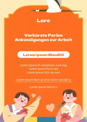 Verkürzte Öffnungszeiten während der Feiertage in den traditionellen Farben Rot und Gelb