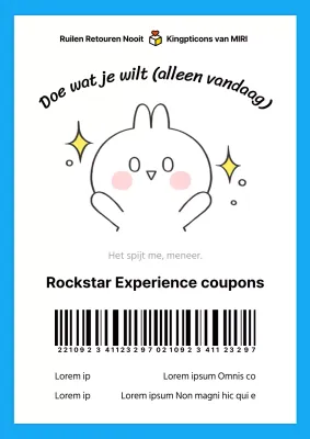 Schattige blauw-witte openingsbon