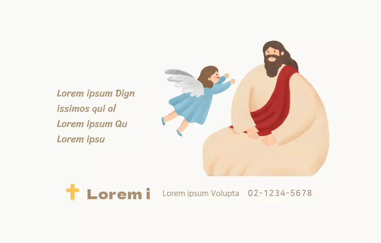 Sauberes und ergreifendes Konzept Kirche mit christlichen Illustrationen