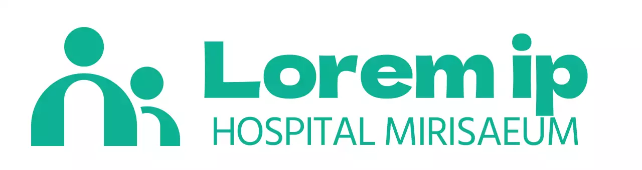 Logótipo hospitalar ilustrado simples
