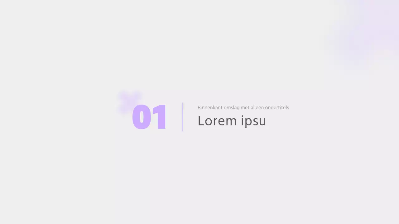 Een eenvoudig verslag in mauve en grijs