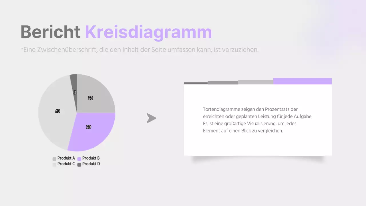 Ein einfacher Bericht in Mauve und Grau