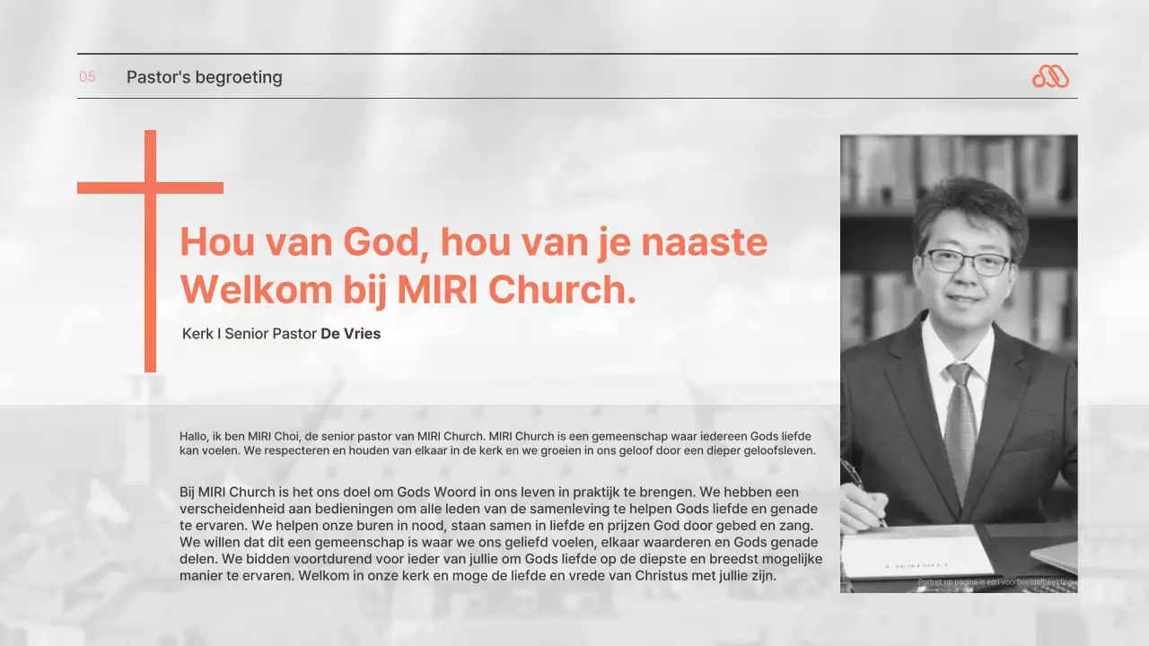 Een eenvoudige, oranje-en-zwart-witte sollicitatiebrief