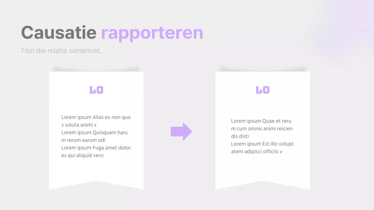 Een eenvoudig verslag in mauve en grijs