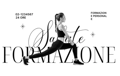 Una palestra con corsivo e glitter e persone che si allenano