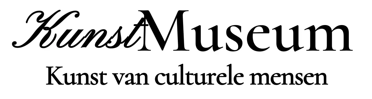 Museumlogo met stijlvol cursief concept