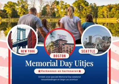 Blauw en rood Classic Memorial Day Publiciteit