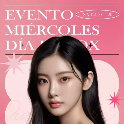 Promoción de los rellenos clásicos de Botox en rosa y rosa picante