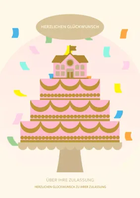 Eine süße Post zum Schulanfang in Beige und Rosa