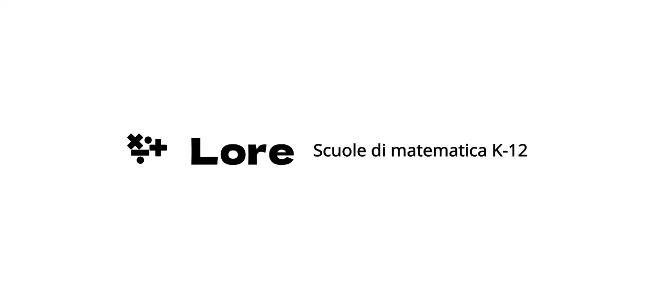 Concetto di logo della scuola di matematica con simbolo della matematica
