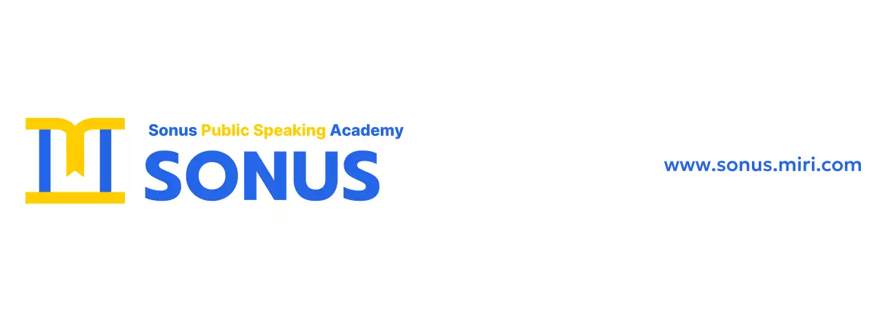 Speech school color design with icon depicting a podium