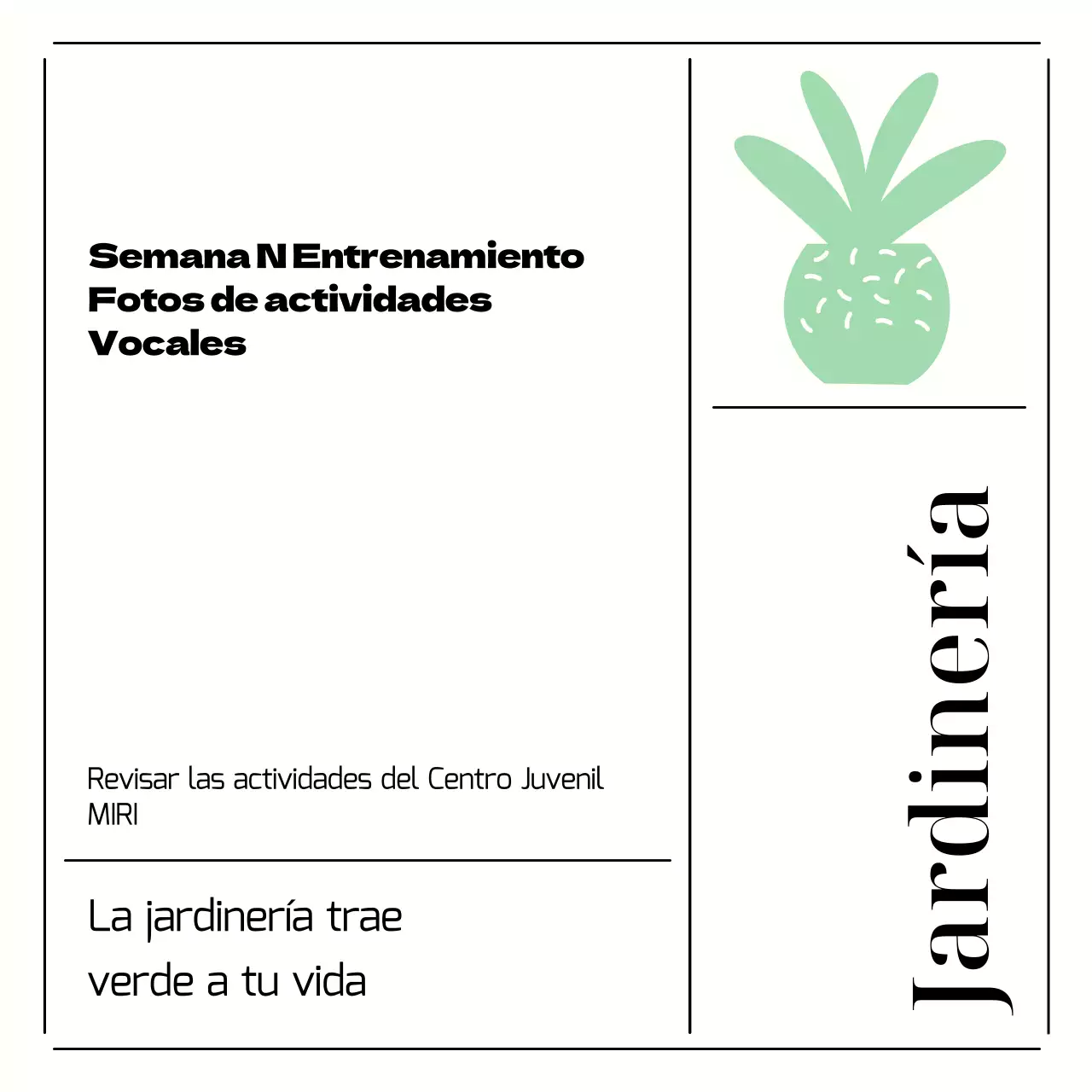 Presentación de actividades del Centro Juvenil Minty