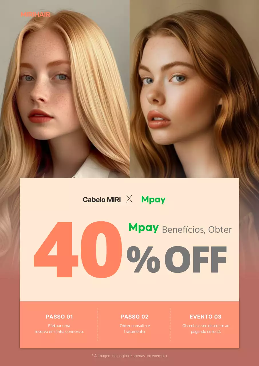Promover descontos de pré-reserva num salão de cabeleireiro simples em bege e cor-de-rosa