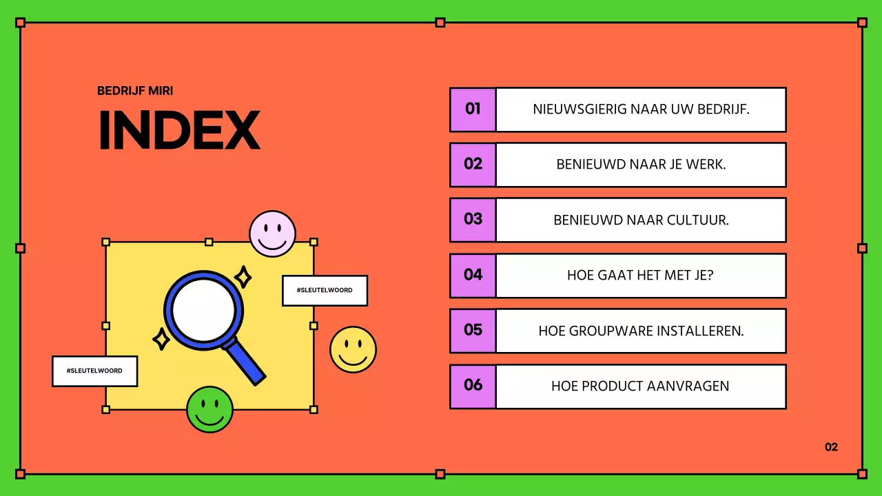 Kitscherig geel en blauw HR-opleidingsmateriaal voor nieuwe werknemers