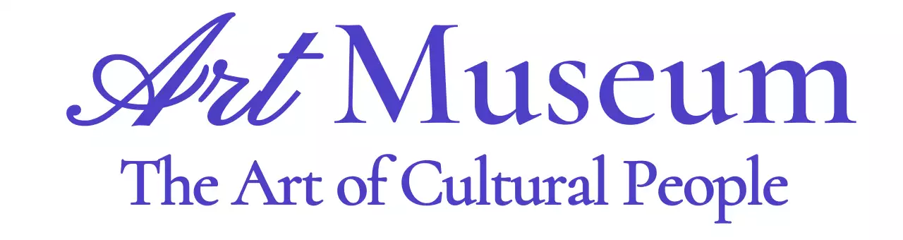 高級感のある筆記体コンセプトの美術館ロゴ