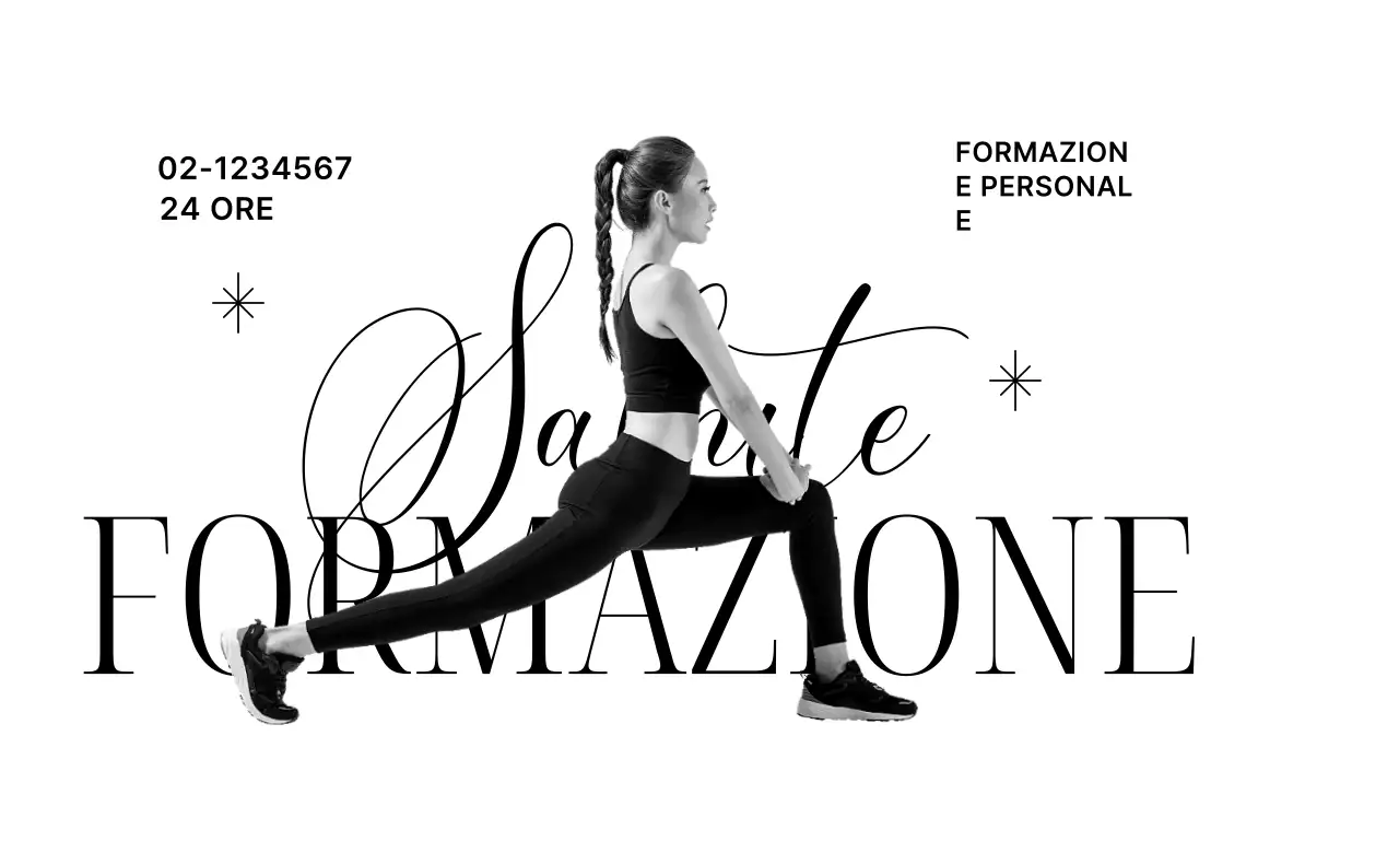 Palestre con corsivi e glitter e persone che si allenano