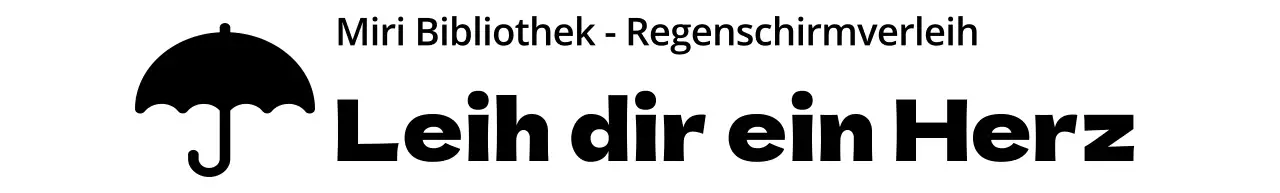Gestalten Sie einen Mietservice mit einem Regenschirm-Symbol