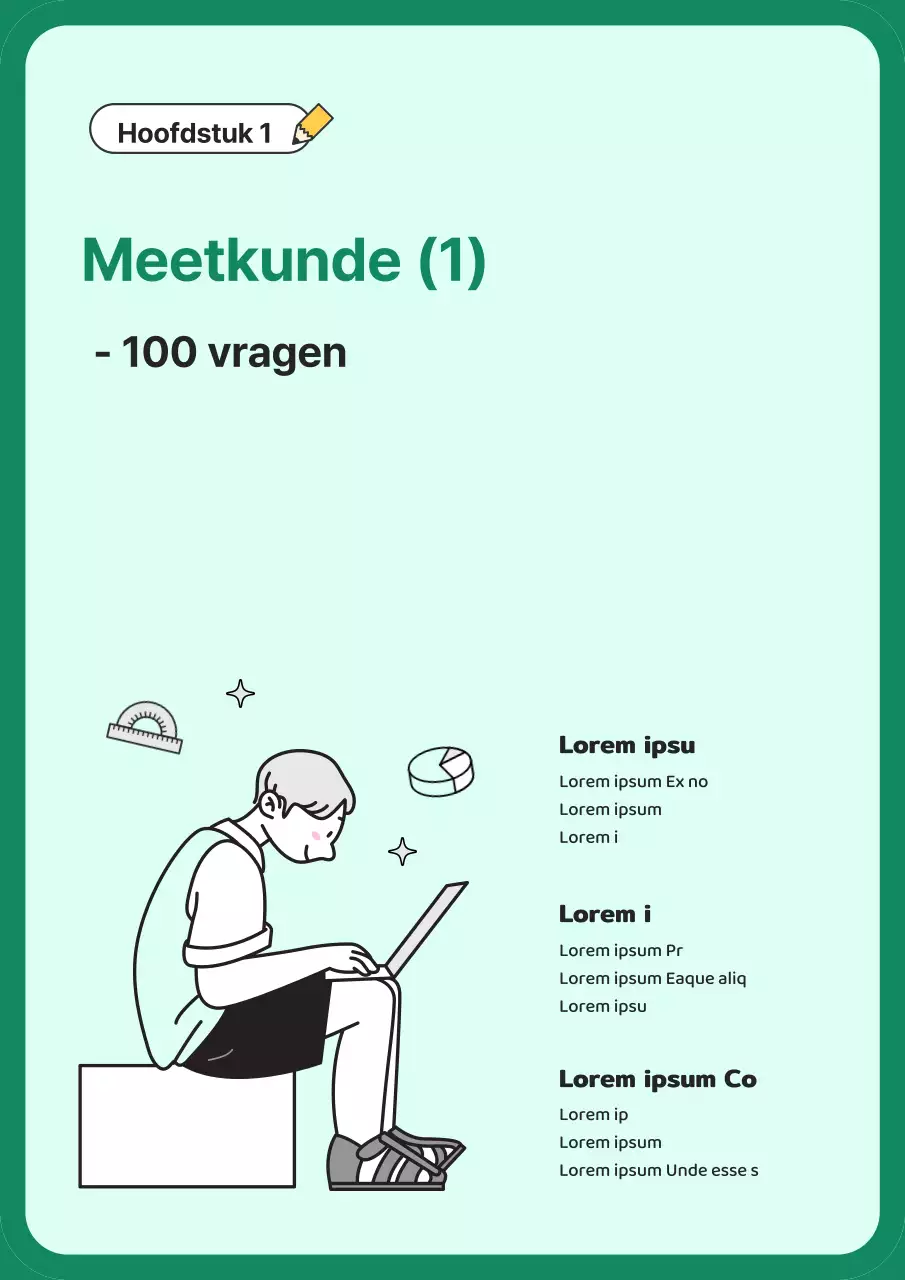 Eenvoudige wiskundeproblemen in groen en geel