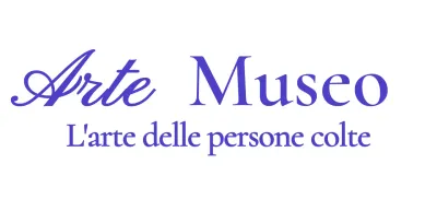 Logo del museo con un concetto di classe in corsivo