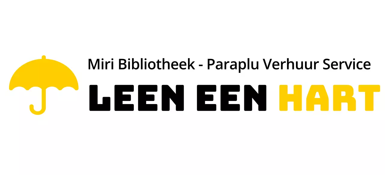 Kleurontwerp voor verhuurdiensten met een paraplu-icoon