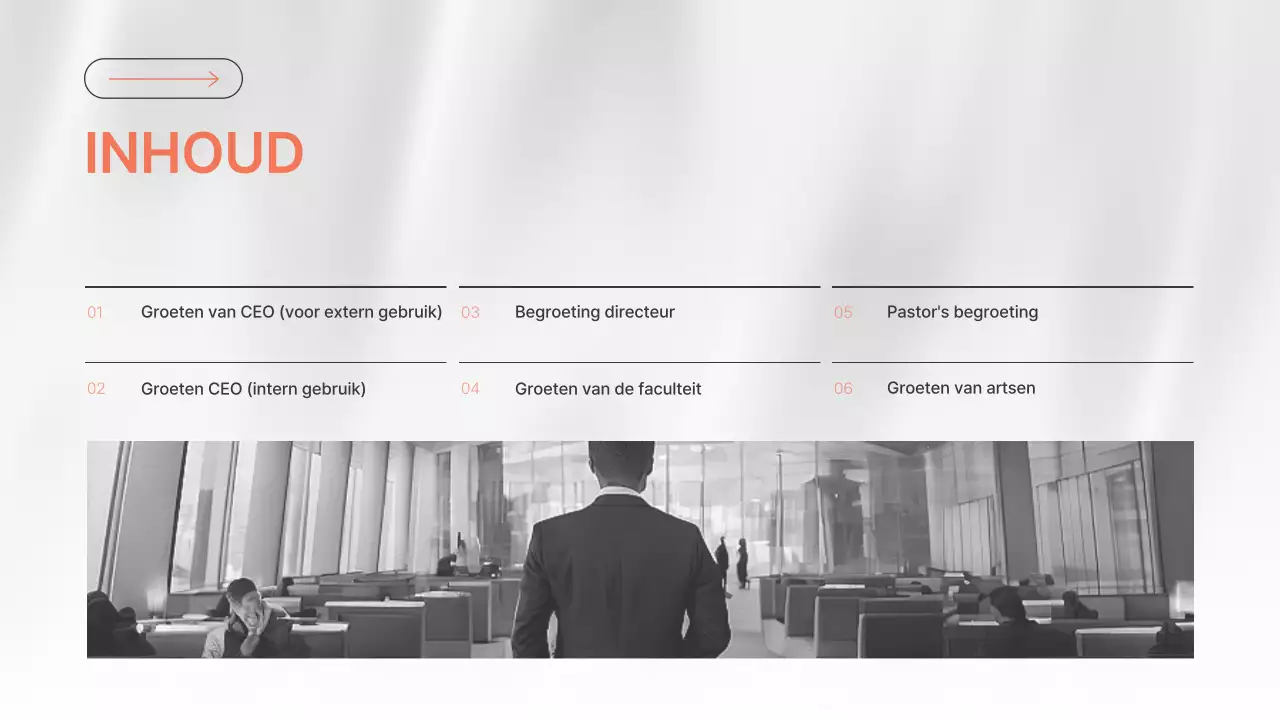 Een eenvoudige, oranje-en-zwart-witte sollicitatiebrief