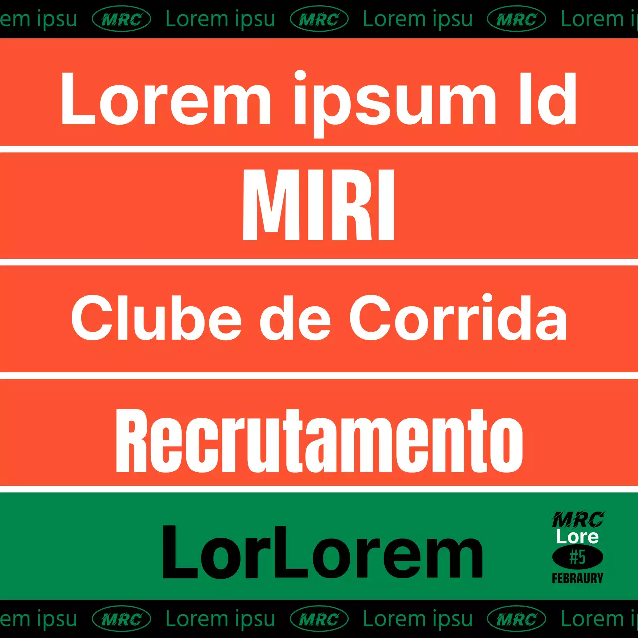 Recrutar membros para um clube de corrida cor de laranja
