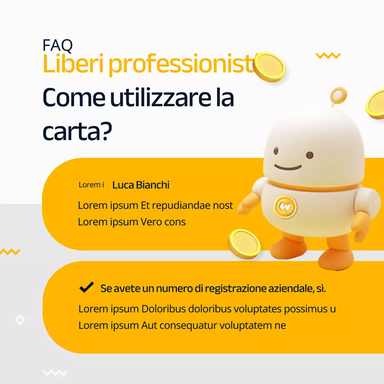 Promuovere un moderno studio fiscale e contabile in giallo e nero