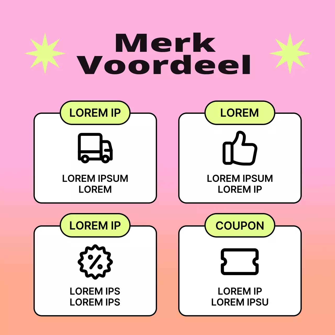 Promoot je merk met kitscherig oranje en geel