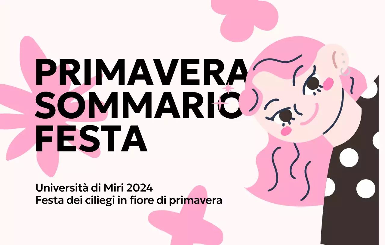 Design promozionale con adorabili illustrazioni rosa