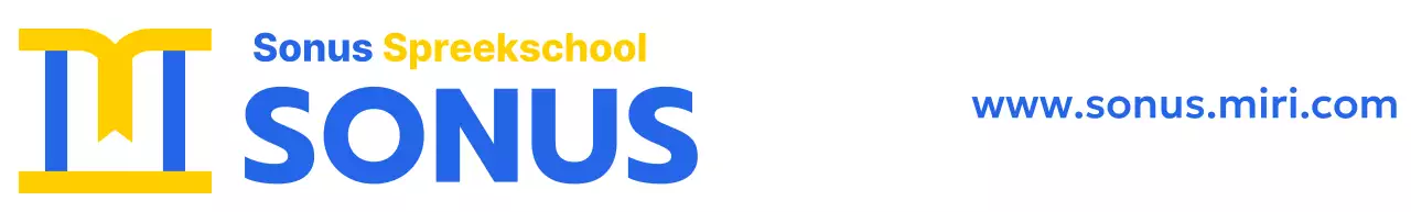 Spraakschool kleurontwerp met pictogram van een podium