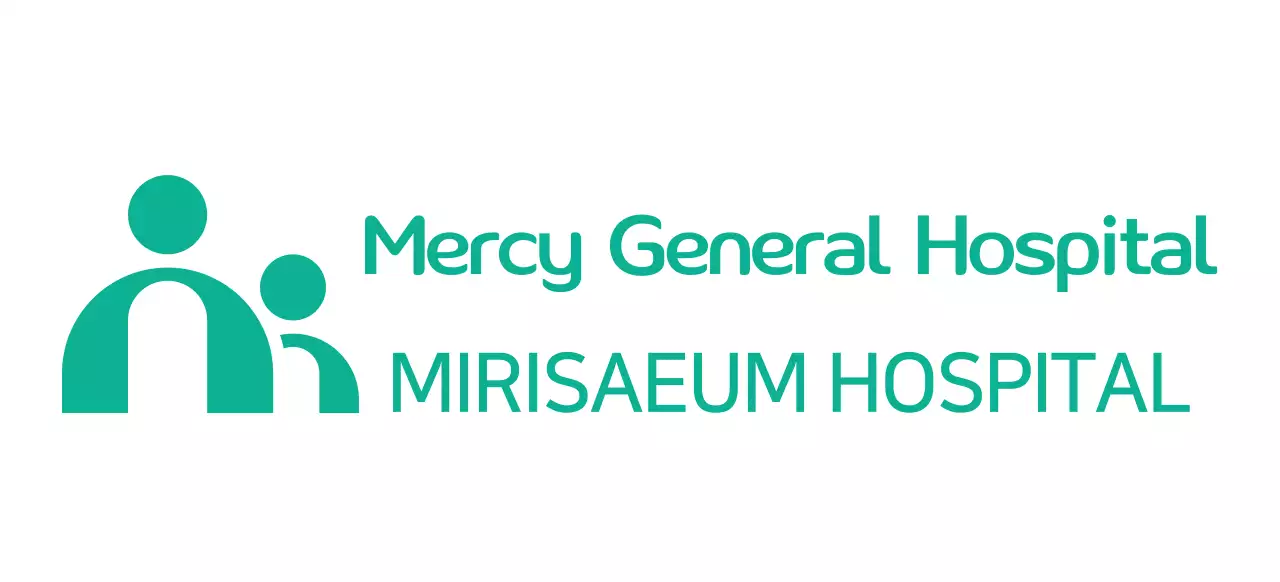 Hospital logo with a simple illustration concept