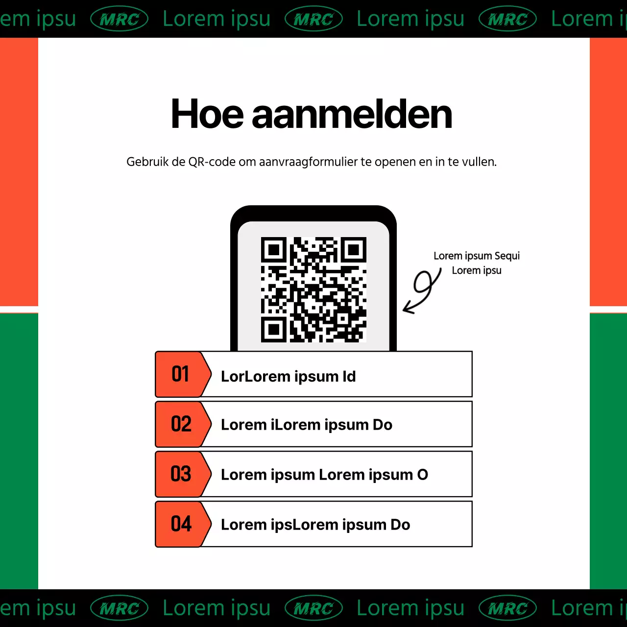 Leden werven voor een kitscherige oranje hardloopclub