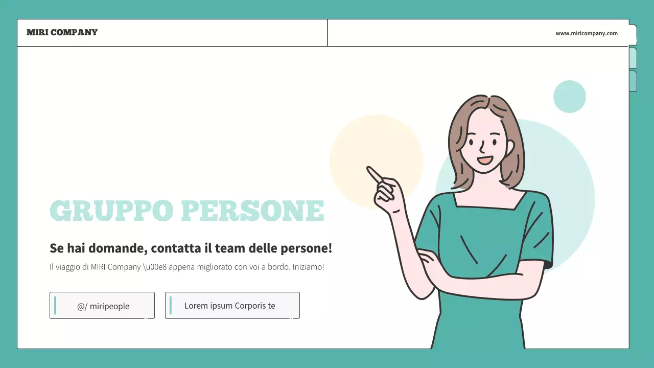 Una semplice formazione sulle risorse umane spiegata in giallo e menta