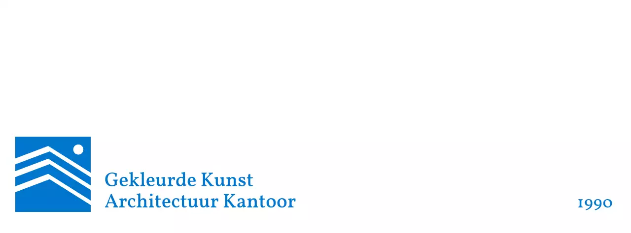 Strak, klassiek kleurenontwerp met merknaam