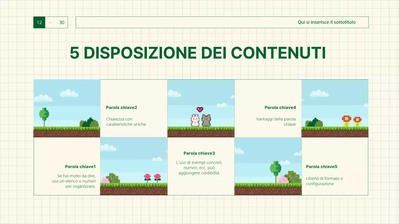 Relazione sulla sensibilità verde e retrò del gioco