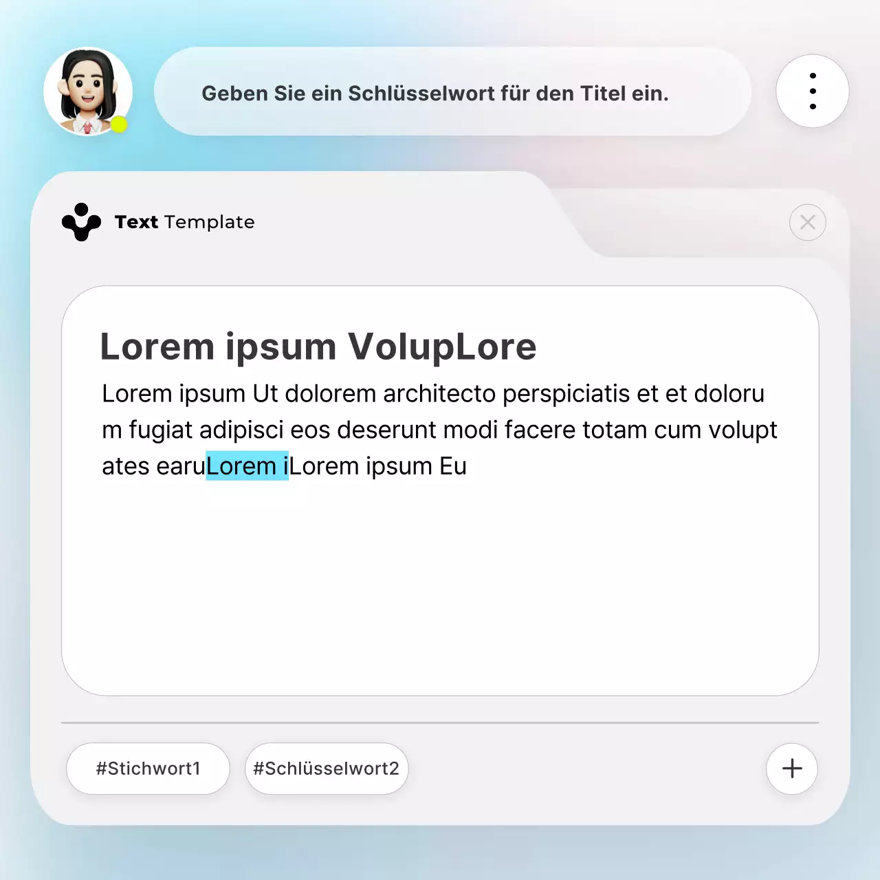 Über die weiße und hellblaue trendige Hintergrundvorlage